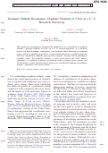 Cover page: Graduate Student Dissonance: Graduate Students of Color in a U. S. Research University