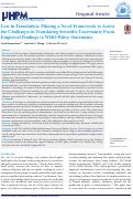 Cover page: Lost in Translation: Piloting a Novel Framework to Assess the Challenges in Translating Scientific Uncertainty From Empirical Findings to WHO Policy Statements