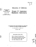 Cover page: A TECHNIQUE FOR MEASUREMENT OF THE HEAT CAPACITY OF METALS UNDER PRESSURE