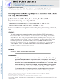 Cover page: Drinking Refusal Self-Efficacy: Impacts on Outcomes from a Multi-Site Early Intervention Trial