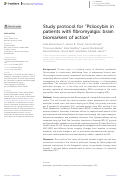 Cover page: Study protocol for Psilocybin in patients with fibromyalgia: brain biomarkers of action.