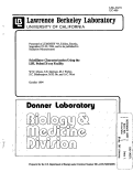 Cover page: Scintillator Characterization Using the LBL Pulsed X-ray Facility