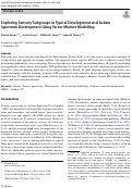 Cover page: Exploring Sensory Subgroups in Typical Development and Autism Spectrum Development Using Factor Mixture Modelling