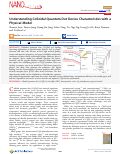 Cover page: Understanding Colloidal Quantum Dot Device Characteristics with a Physical Model.