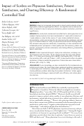 Cover page: Impact of Scribes on Physician Satisfaction, Patient Satisfaction, and Charting Efficiency: A Randomized Controlled Trial