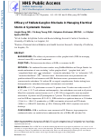 Cover page: Efficacy of Stellate Ganglion Blockade in&nbsp;Managing Electrical Storm A Systematic Review