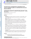 Cover page: Perceived Versus Calculated HIV Risk