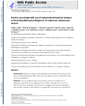 Cover page: Factors associated with use of immunohistochemical markers in the histopathological diagnosis of cutaneous melanocytic lesions