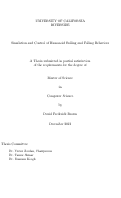 Cover page: Simulation and Control of Humanoid Rolling and Falling Behaviors