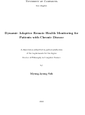 Cover page: Dynamic Adaptive Remote Health Monitoring for Patients with Chronic Disease