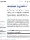 Cover page: The rapidly evolving X-linked MIR-506 family fine-tunes spermatogenesis to enhance sperm competition