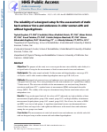 Cover page: The reliability and validity of a designed setup for the assessment of static back extensor force and endurance in older women with and without hyperkyphosis.