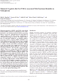 Cover page: Mismatch Negativity But Not P300 Is Associated With Functional Disability in Schizophrenia.