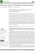 Cover page: Immunologic Aspects in Fibrodysplasia Ossificans Progressiva.