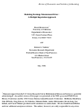 Cover page: Modeling Earnings Measurement Error: A Multiple Imputation Approach