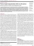 Cover page: Theory of giant magnetoelastic effect in soft systems.