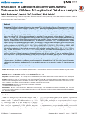 Cover page: Association of Adenotonsillectomy with Asthma Outcomes in Children: A Longitudinal Database Analysis