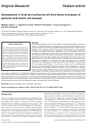 Cover page: Assessment of total and unbound cell-free heme in plasma of patients with sickle cell disease.