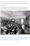 Cover page of 150 years and counting: Co-education and the College of Chemistry