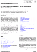 Cover page: Das ist der HAMMER: consistent new physics interpretations of semileptonic decays