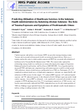 Cover page: Predicting Utilization of Healthcare Services in the Veterans Health Administration by Returning Women Veterans: The Role of Trauma Exposure and Symptoms of Posttraumatic Stress