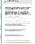 Cover page: Understanding Circadian Mechanisms of Sudden Cardiac Death: A Report From the National Heart, Lung, and Blood Institute Workshop, Part 2: Population and Clinical Considerations