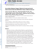 Cover page: Association Between Omega-3 Fatty Acid Levels and Aortic Valve Calcium (from the Multi-Ethnic Study of Atherosclerosis)