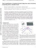 Cover page: Giant amplification in degenerate band edge slow-wave structures interacting with an electron beam