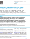 Cover page: Physiological, behavioral and subjective sadness reactivity in frontotemporal dementia subtypes