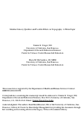 Cover page: Menthol Sensory Qualities and Possible Effects on Topography: A White Paper