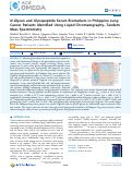 Cover page: N‑Glycan and Glycopeptide Serum Biomarkers in Philippine Lung Cancer Patients Identified Using Liquid Chromatography–Tandem Mass Spectrometry