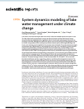 Cover page: System dynamics modeling of lake water management under climate change