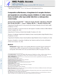 Cover page: Comparative Effectiveness of Angiotensin II Receptor Blockers and Angiotensin-Converting Enzyme Inhibitors in Older Nursing Home Residents After Myocardial Infarction: A Retrospective Cohort Study