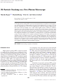 Cover page: 3D Particle Tracking on a Two-Photon Microscope