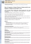 Cover page: Rate of progression of hepatic fibrosis in patients with chronic hepatitis C: results from the HALT-C Trial.