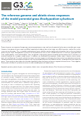 Cover page: The reference genome and abiotic stress responses of the model perennial grass Brachypodium sylvaticum