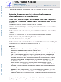 Cover page: Antenatal depression, psychotropic medication use, and inflammation among pregnant women