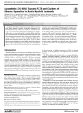 Cover page: Luxeptinib (CG-806) targets FLT3 and clusters of kinases operative in acute myeloid leukemiaLuxeptinib targets kinases in AML