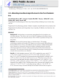 Cover page: U.S. Attending Anesthesiologist Burnout in the Postpandemic Era.