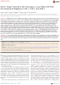 Cover page: Direct Target Network of the Neurospora crassa Plant Cell Wall Deconstruction Regulators CLR-1, CLR-2, and XLR-1