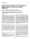 Cover page: Relationship of plasma leptin to plasma insulin and adiposity in normal weight and overweight women: effects of dietary fat content and sustained weight loss.