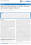 Cover page: Virmid: accurate detection of somatic mutations with sample impurity inference.