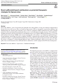 Cover page: Novel carfilzomib-based combinations as potential therapeutic strategies for liposarcomas