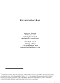 Cover page: Explaining Soft Law