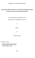 Cover page: Chondroitinase ABC Administration in a Non-Human Primate Model of Spinal Cord Injury: Functional and Anatomical Assessment