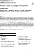 Cover page: Expanded natural killer cells potentiate the antimyeloma activity of daratumumab, lenalidomide, and dexamethasone in a myeloma xenograft model.