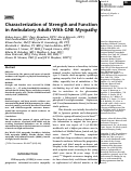 Cover page: Characterization of Strength and Function in Ambulatory Adults With GNE Myopathy.