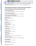 Cover page: Mixture Model Framework for Traumatic Brain Injury Prognosis Using Heterogeneous Clinical and Outcome Data