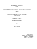 Cover page: A Framework for Evaluating the Economic Viability of Autonomous Vehicles