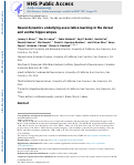 Cover page: Neural dynamics underlying associative learning in the dorsal and ventral hippocampus.